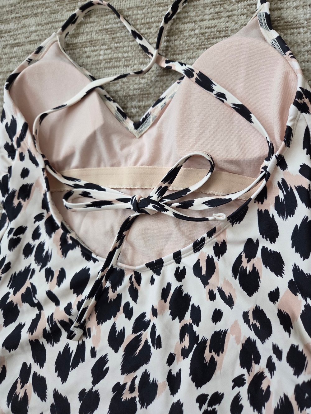 Kona Sol Target Women Leopard Print One Piece Swimsuit - Picture 9 of 12